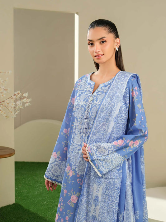 Printed Lawn Suit - Coordinated Print Design