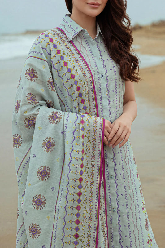 Unstitched Printed Lawn 3 Piece