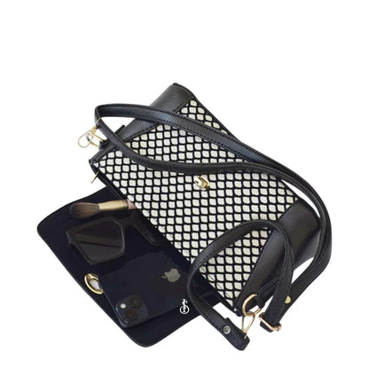 Textured PU Leather Shoulder Bag - Multiple Colors | Compact & Stylish