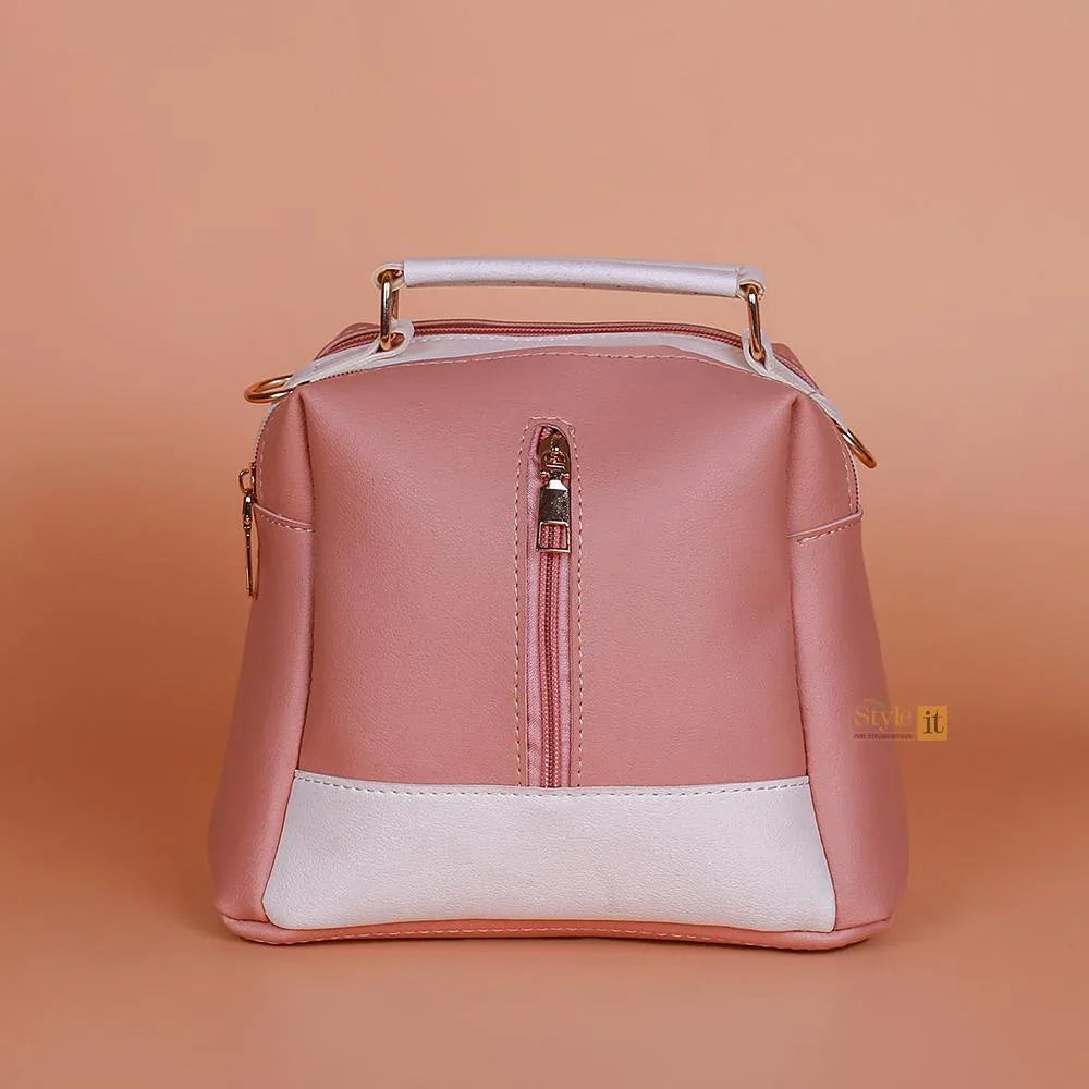 Compact PU Leather Top‑Handle Handbag – 1 Pc | Multi Color Options