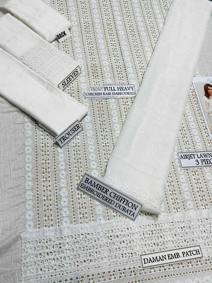 Fabric swatches with labels indicating material types and patterns