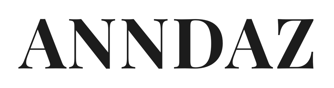 Black 'ANNDAZ' logo on a white background