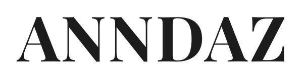 Black 'ANNDAZ' logo on a white background