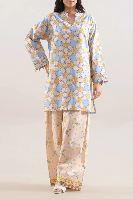 Unstitched Printed Lawn 2 Piece (Shirt/Trouser)
