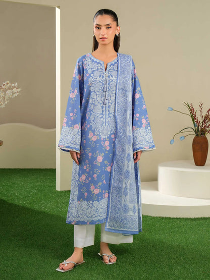 Printed Lawn Suit - Coordinated Print Design