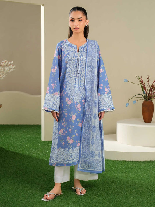 Printed Lawn Suit - Coordinated Print Design
