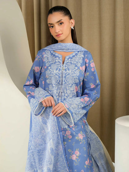 Printed Lawn Suit - Coordinated Print Design