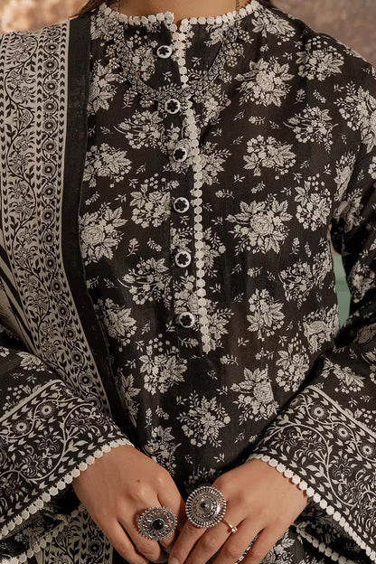 3-Piece Women's Unstitched Printed Suit